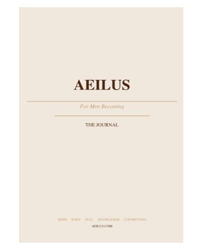 The Aeilus Journal cover — For Men Becoming